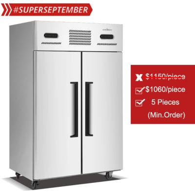 China Double-temperature China manufacturer commercial refrigerator double temperature freezer and refrigerator for sale