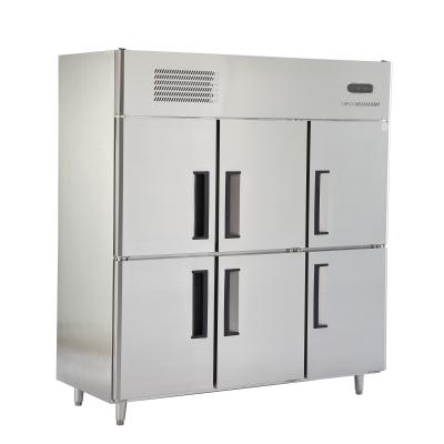 China Single-temperature Refrigeration Equipment Commercial 6 Doors Refrigerators Freezers for sale