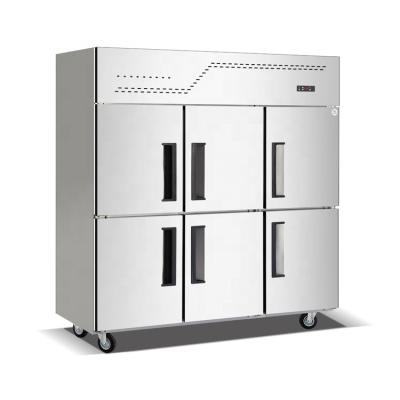 China COMPRESSOR Six-Door Air Jet Freezer Refrigerator For Kitchen And Catering Company for sale