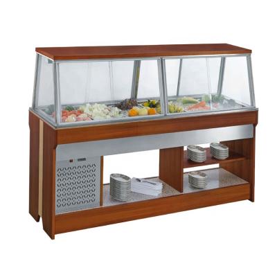 China Single-temperature restaurant equipment/salad counter/salad counter vending refrigerator for sale