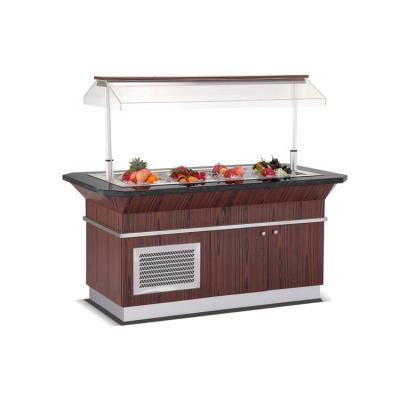 China Single-Temperature Countertop Salad Bar Display Fridge Cooler Restaurant Equipment for sale