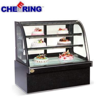 China Hot Sales Single-temperature Cake Display Cabinet Electric Cake Showcase For Bakery Shop for sale