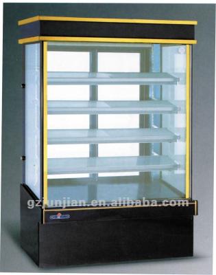 China Fashionable Upright Marble Glass Door Cake Display Cabinet for sale