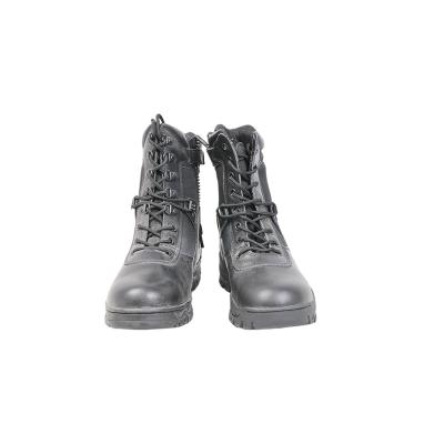 China Breathable High Quality Outdoor Waterproof Rubber Military Leather Boots for sale