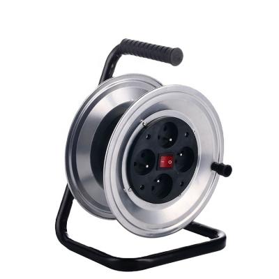 China QC3330A French Plug Metal Residential/Multi-Purpose Cable Reel for sale