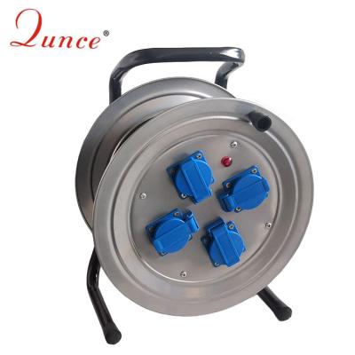 China Portable Waterproof Industrial Equipment Extension Cord Reel High Quality Steel Cable Reel for sale