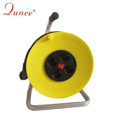 China Germany home appliance factory direct empty cable reel type retractable extension cord with switch for sale