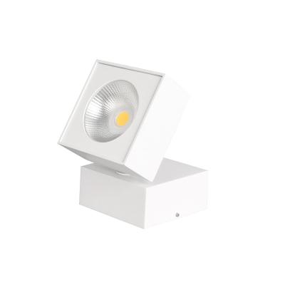 China Farmhouse Factory Direct Anti-glare Spotlight 15w Ceiling Dimmable Recessed Mounted Spot Light Square Base for sale