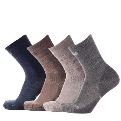 China Breathable Custom Design Unisex Wool Ribbed Winter Terry Wool Mid Crew Thick Warm Merino Climbing Hiking Socks for sale