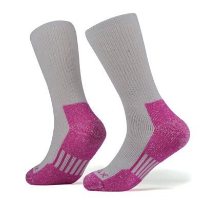 China Custom Made High Quality Breathable Merino Wool And Acrylic Winter Sport Hiking Hiking Thermal Warm Women's Boot Socks à venda