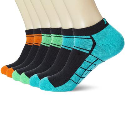 Китай Wholesale Colorful Breathable Sports Sock Unisex Comfort Breathable Terry No Show Socks In 6 Pairs Per Pack продается