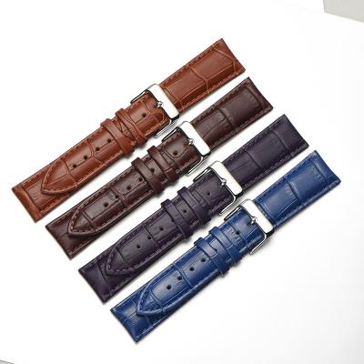 China Used for Baoruichen Watches Wholesale Various Colors Various Sizes Military Good Quality Crocodile Genuine Leather Watch Strap for sale