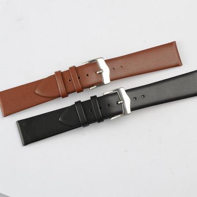 China Used For Military Watches Genuine Leather Watch Bands 12/14/16/18/19/20/22/24 Mm Watches Band Steel Strap Buckle Pin Wrist Belt High Quality Strap for sale