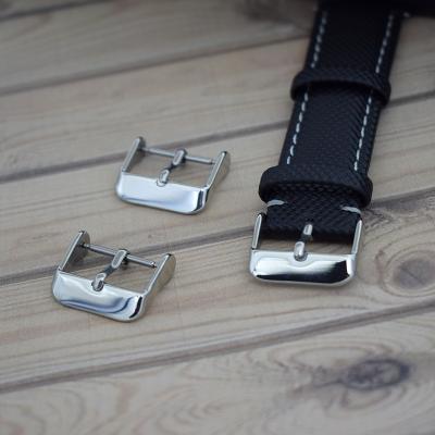 China Used For Custom Watch Strap Classic 304 Stainless Polish Finish Tang Buckle Nato Zulu Buckle Watch Buckle for sale