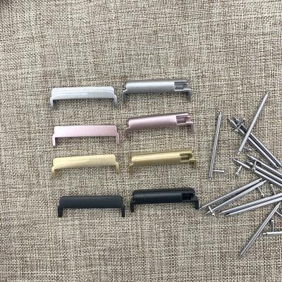 China Used For Luxury Watch Strap Watch Band Connector Adapter Stainless Steel Watch Accessories 4 Color Connector For Fitbit Versa for sale