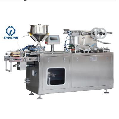 China Food Mini Liquid Filling Machine For Chocolate Jam Honey Filling Packing DP-80 Blister Packing Machine for sale