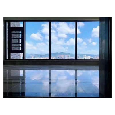 China Panoramic Double Fixed Aluminum Profile Tempered Glass Curtain Wall Windows for sale