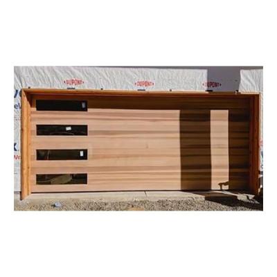 China Electric Solid Wood Heat Insulation Villa Garage Door for sale