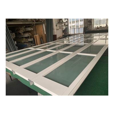 China Modern white aluminum glass garage door for sale