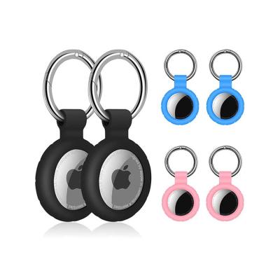 China Airtag 6 Pack New Silicone AirTags Tracker Protective Case Cover with Built-in Key Chain Compatible with AirTag Loop Holder for sale