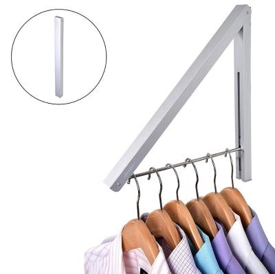 China Viable stocks your home folding wall mounted retractable clothes hanger drying rack laundry closet storage and organization, for sale