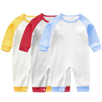 China 100% Organic Cotton Top Selling Custom Newborn Baby Clothes Blanks White Baby Romper Baby Clothes With Low Price for sale