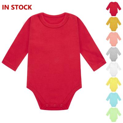 China 100% Organic Cotton Baby Rompers High Fashion Baby Clothes Baby Bodysuit Simple Rompers Made in China for sale