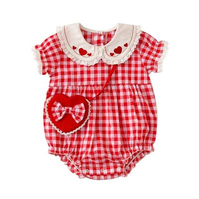 China Hot Sale 100% Organic Cotton Baby Rompers 100% Cotton Babies Dress Designs Baby Sets For Wholesale for sale