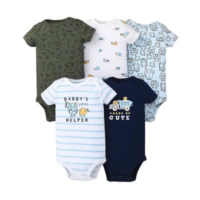 China 100% organic cotton factory knit baby set high fashion baby clothes baby jumpsuit rompers made in China for sale