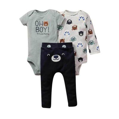 China Wholesale 100% Cotton Baby Romper Set Fashionable Baby Girls Clothing Real Care Babies For Sale for sale