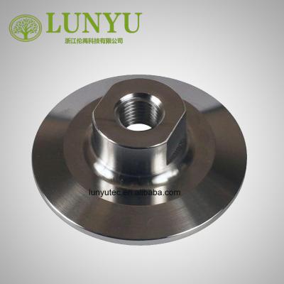 China Stainless Steel Tri Flange End Cap With NPT Female Adapter Fittings Sanitary Stainless Steel Puller Spare Parts for sale