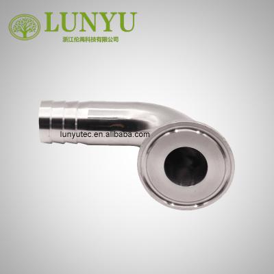 China Stainless Steel Tri Clamp 90 Elbow Pipe Barb Extractor Spare Parts for sale