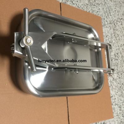 China Factory Manlid Square Rectangular Manhole Cover For Stainless Steel Tank for sale