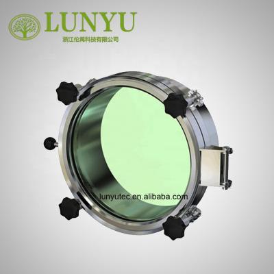 China Factory Stainless Steel Sanitary Round Manway With Full Sight Glass For Tank for sale