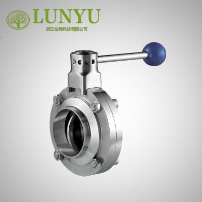 China DIN Butterfly Valve General Welding Sanitary Stainless Steel For Food Grade for sale