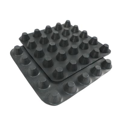 China Black Green Hdpe Foundation Dimpled Drainage Membrane Board Plastic for sale