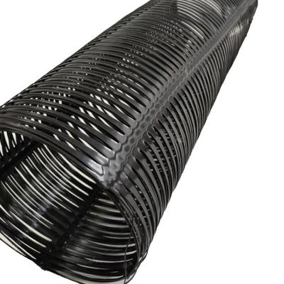 China Good Creep Performance Of HDPE Plastic Uniaxial Geogrid For Retaining Walls for sale