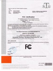 FCC - Goodum Electronic Co., Limited