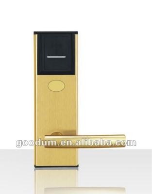 China T57 card Silver keyless rfid door hotel lock for sale