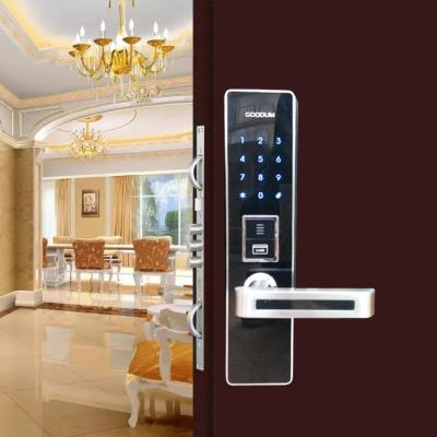 China Voice prompt password combination door handles lock for sale