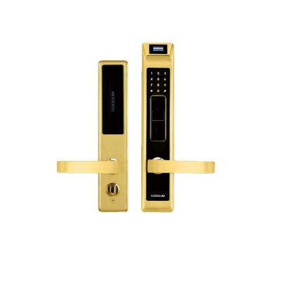 China Goodum apartment office fingerprint smart door lock with national mortise WIFI app system for sale