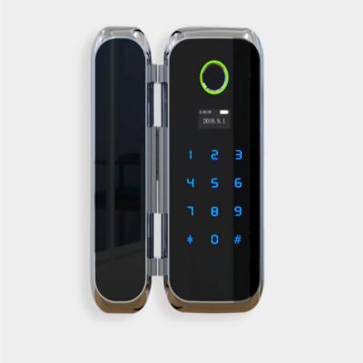 China TTlock app fingerprint password rfid card smart lock from China goodum lock factory for glass door for sale