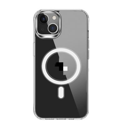 China Wireless Charging Clear Cell Phone Magnet Case iphone X xr xs 11 13 12 pro max for sale