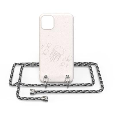 China 100 Shockproof 2020 Wheat Straw Cell Phone Case Woven Eco Friendly Biodegradable Lanyards for sale