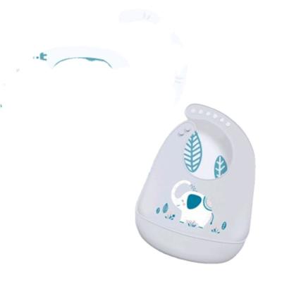 China 2022 Bpa Baby Bandana Drool Bib Antibacterial High Quality Silicone Printed Baby Bibs for sale