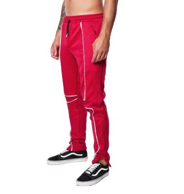 China Wholesale Custom Anti-pilling Men's Drawstring Jogging Wear Track Men's Pants With Zipper for sale