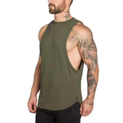 China Wholesale Fitness 95% Cotton Men's Gym Mens Bodybuilding Breathable Gymwear Tank Tops for sale