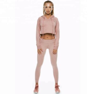 China Antibacterial Wholesale Custom Sports Tracksuit Women Sports Sports Sweatshirts Sets for sale