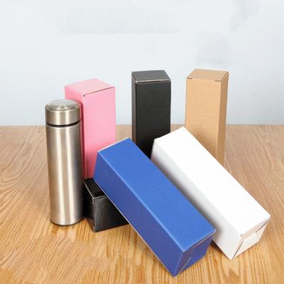 China Recycled Materials Recycle Matte Folding Kraft Paper Packaging Box Water Cup Cardboard Box for sale