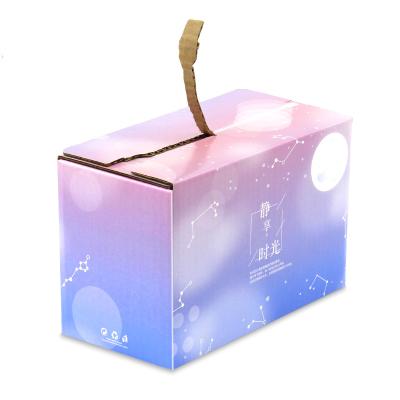 China Recycled Materials Corrugated Mailer Box With Tear Strip Zipper Paper Shipping Packaging Boxes For Gift Apparel for sale